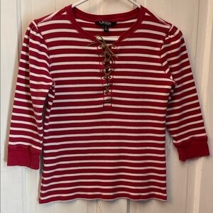 Women’s Red Striped Shirt